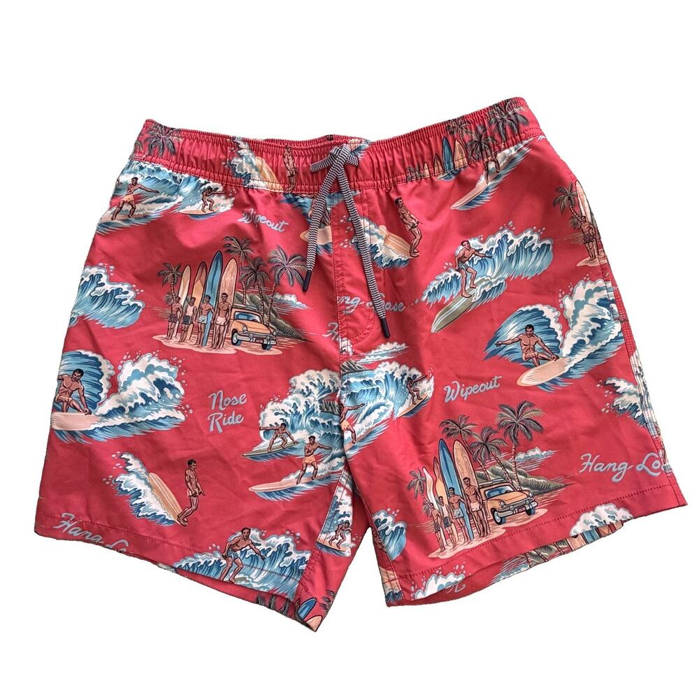 Reyn Spooner Hawaiian Men's Swim Shorts M Trunks Lined Beach Surf Bathingsuit